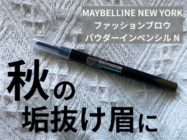 ファッションブロウ パウダーインペンシル N/MAYBELLINE NEW YORK/アイブロウペンシルを使ったクチコミ（1枚目）