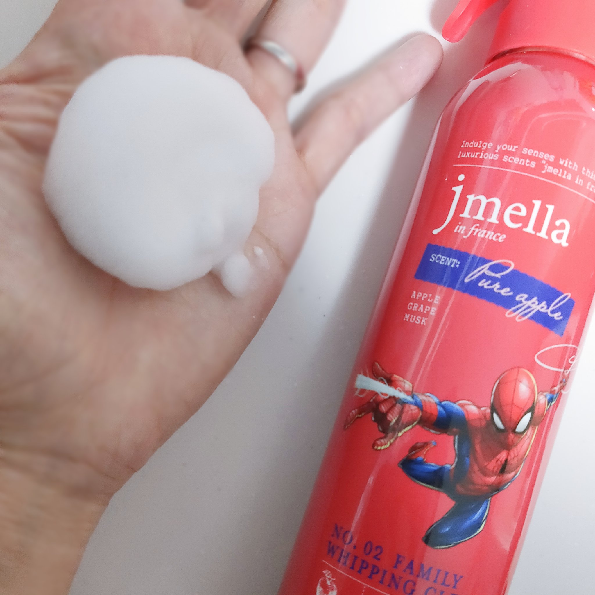 ジェイメラ レッドホイップHFBソープ／スパイダーマン/jmella/泡洗顔を使ったクチコミ（3枚目）