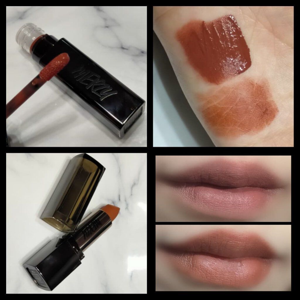 ノワール イン ザ ベルベットティント/MERZY/リップティントを使ったクチコミ（1枚目）