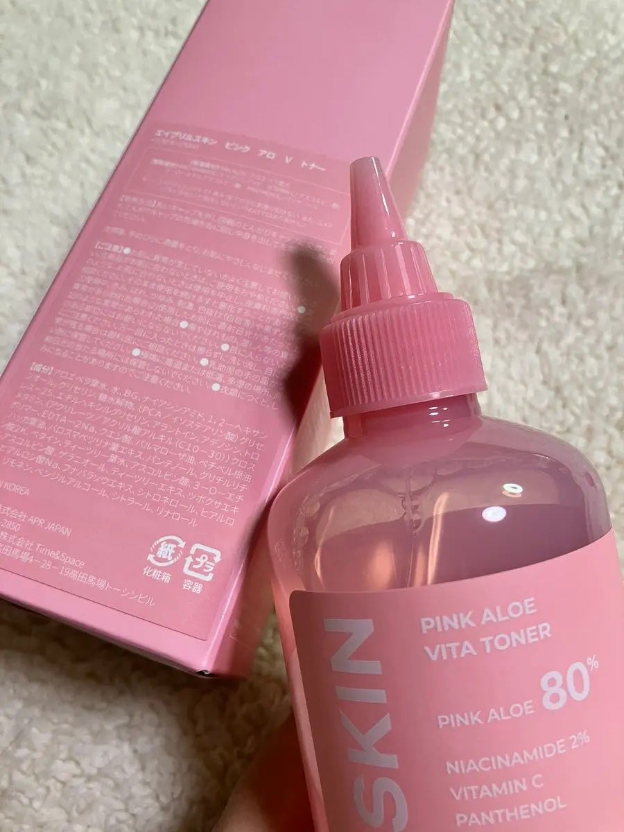 ピンクアロエビタトナー/APRILSKIN/化粧水を使ったクチコミ(2枚目)