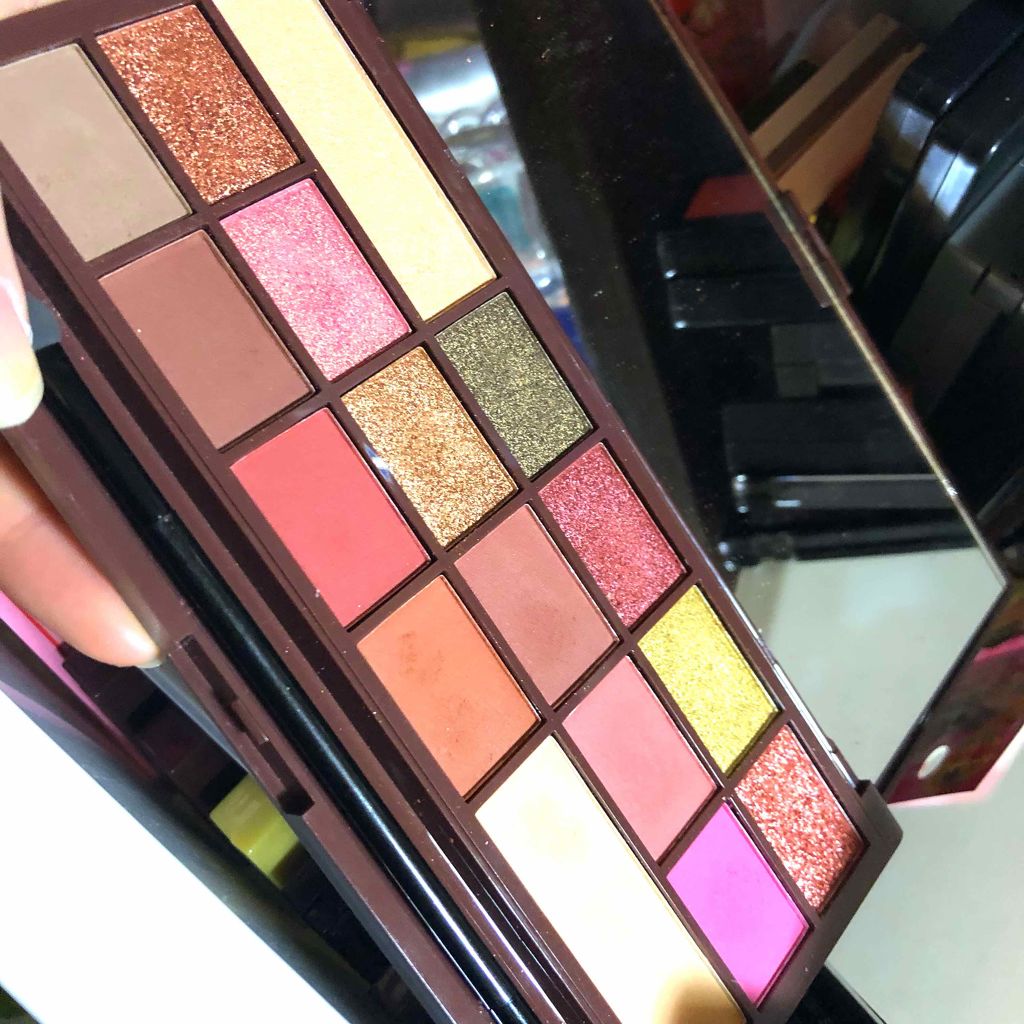 アイラブチョコレート/MAKEUP REVOLUTION/アイシャドウパレットを使ったクチコミ(2枚目)