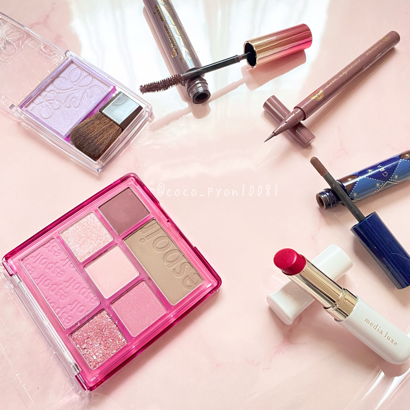 パールグロウニュアンサー/CEZANNE/パウダーハイライトを使ったクチコミ（2枚目）