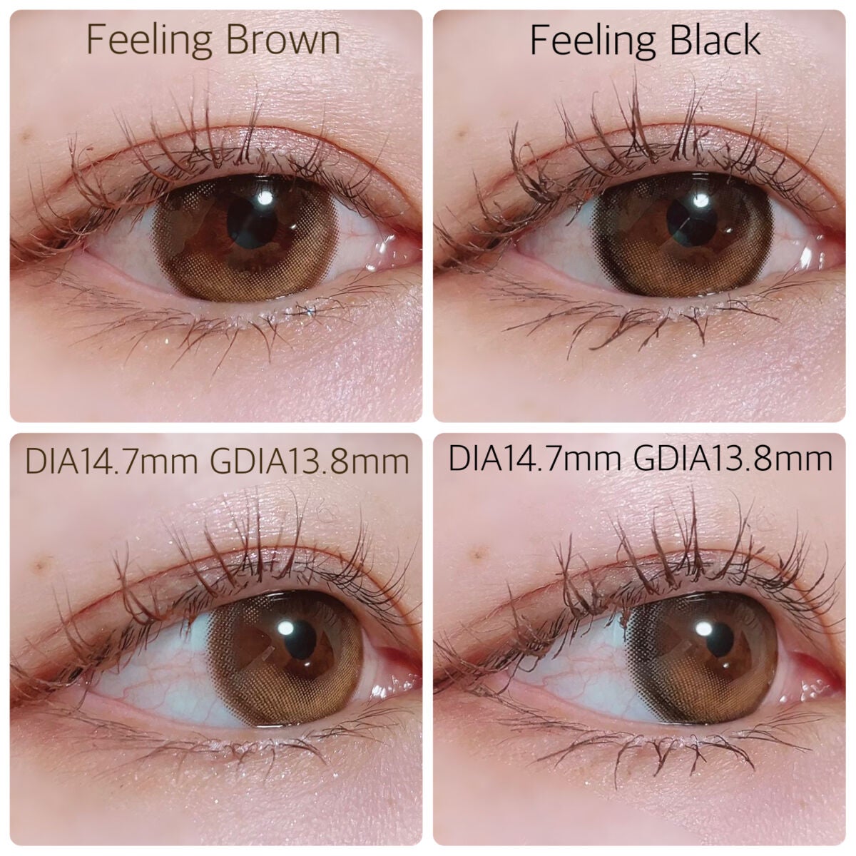 Feeling 1year/蜜のレンズ/カラーコンタクトレンズを使ったクチコミ(6枚目)