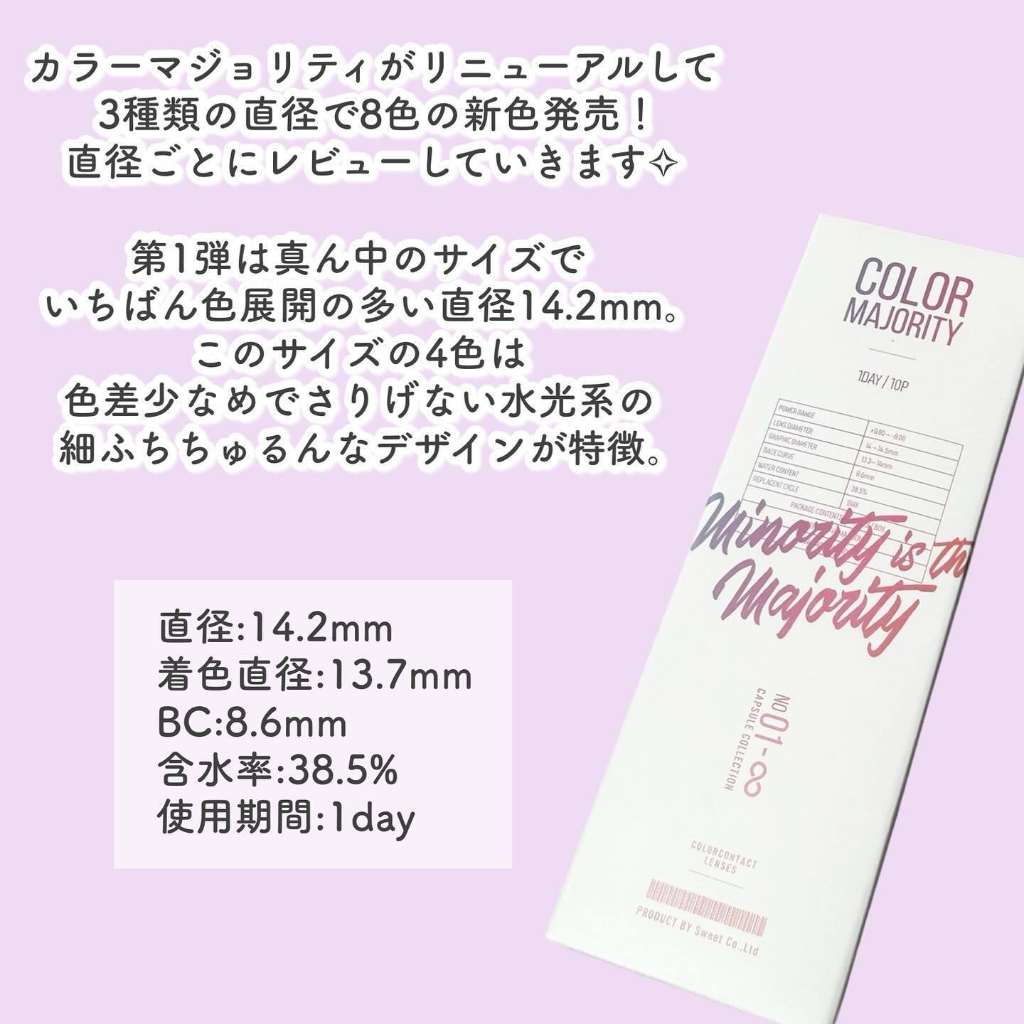 カラーマジョリティー/カラーマジョリティー/カラーコンタクトレンズを使ったクチコミ（2枚目）