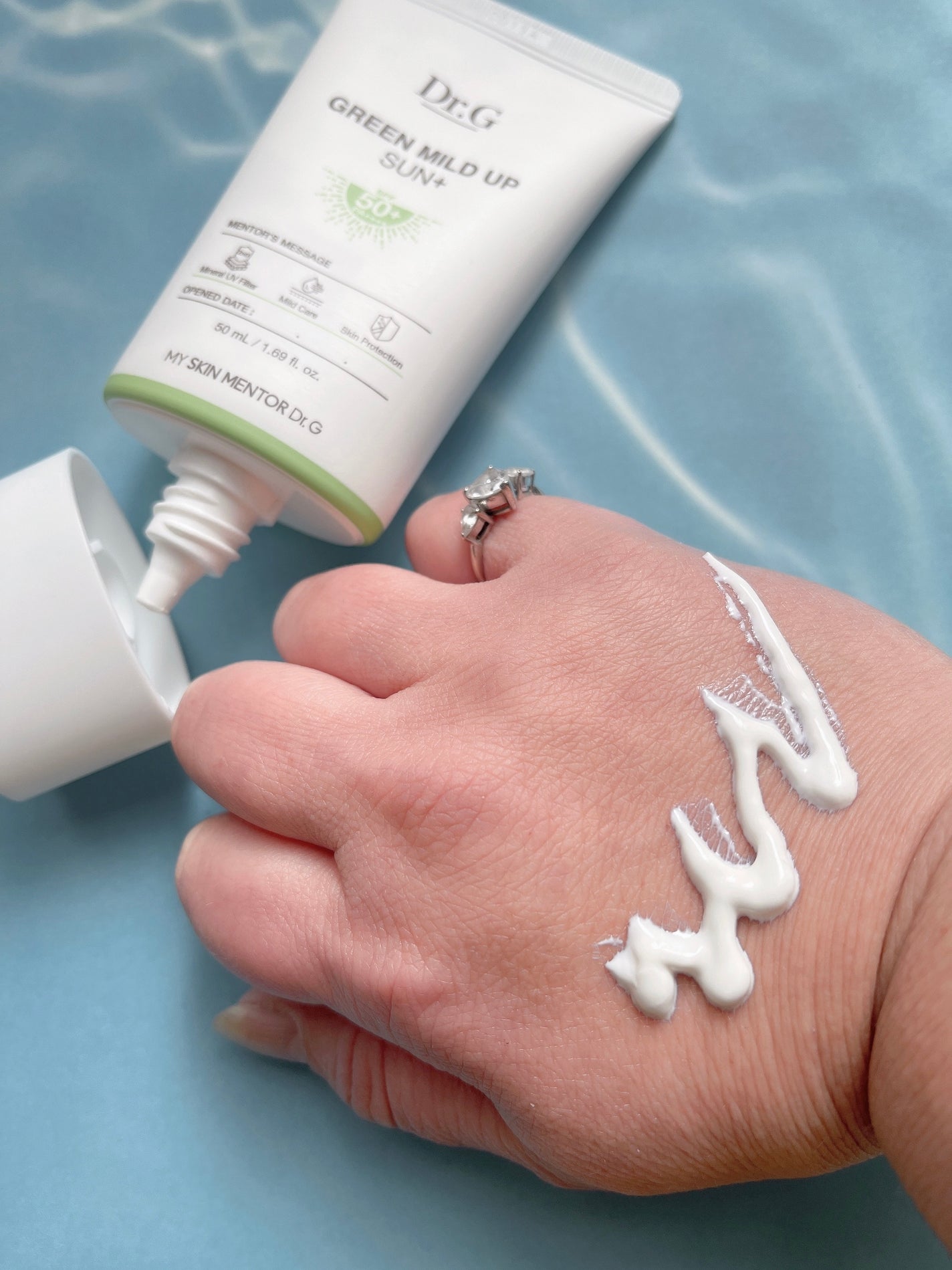 グリーンマイルドアップサンプラス/Dr.G/日焼け止めクリームを使ったクチコミ(4枚目)