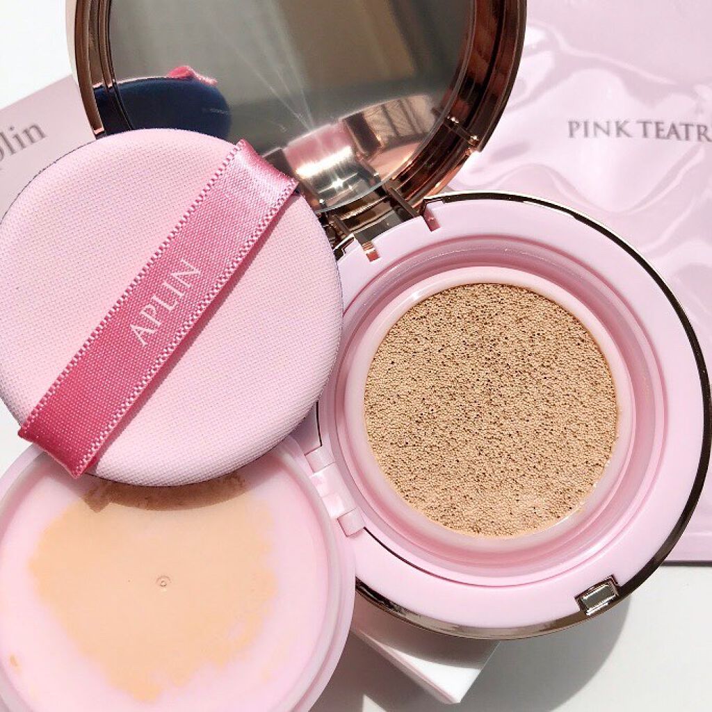 ピンクティーツリーカバークッション/APLIN/クッションファンデーションを使ったクチコミ（2枚目）