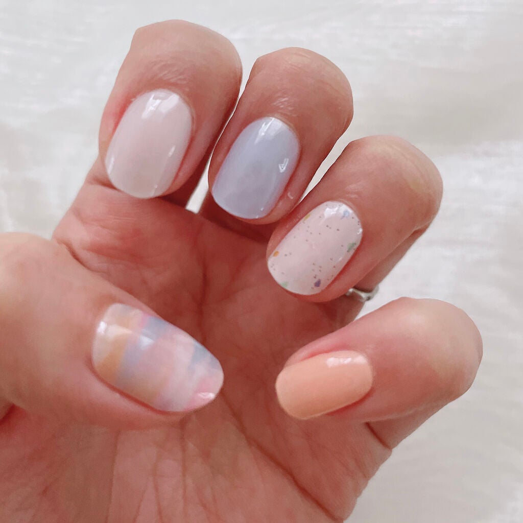 みーきです。 on LIPS 「ohoraネイル🧡今回は NBabyVenus✨淡いカラーが可..」(1枚目)