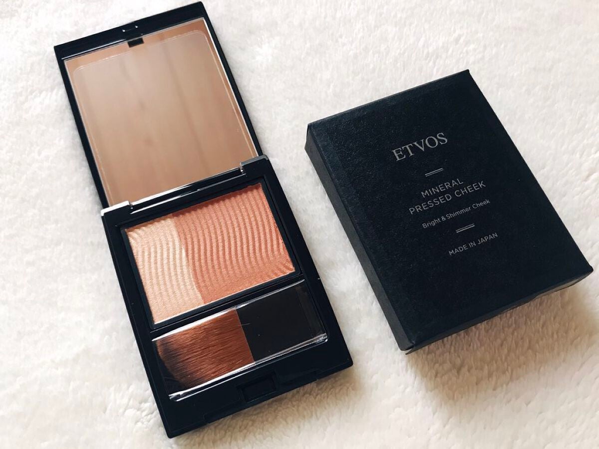 ミネラルプレストチーク/エトヴォス/パウダーチークを使ったクチコミ(1枚目)