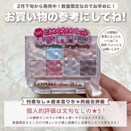 プティパレットアイズ(スパークリングタイプ)/キャンメイク/アイシャドウを使ったクチコミ(7枚目)