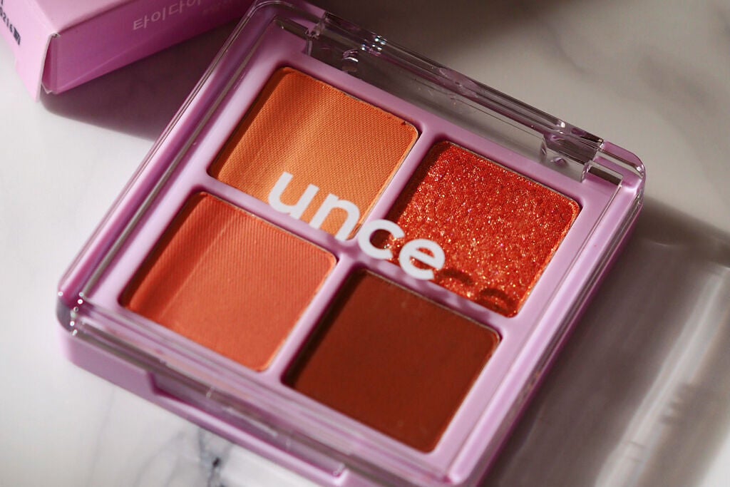 さやち@フォロバ100 on LIPS 「unceタイダイクワッドアイシャドウ02タイダイコーラル韓流百..」(3枚目)