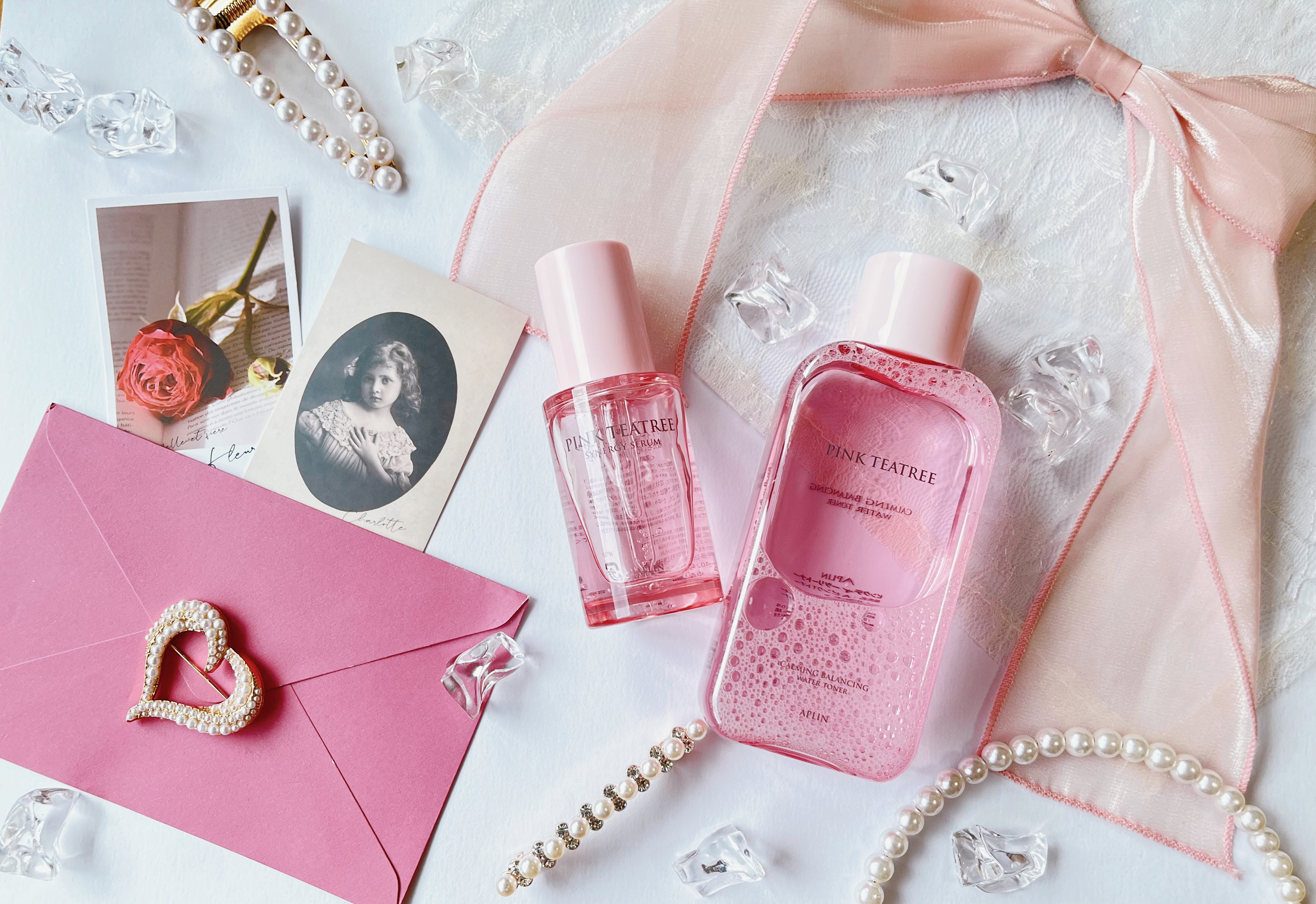 ピンクティーツリーシナジーセラム/APLIN/美容液を使ったクチコミ（1枚目）