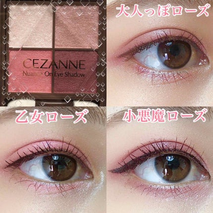 ニュアンスオンアイシャドウ/CEZANNE/アイシャドウパレットを使ったクチコミ(2枚目)