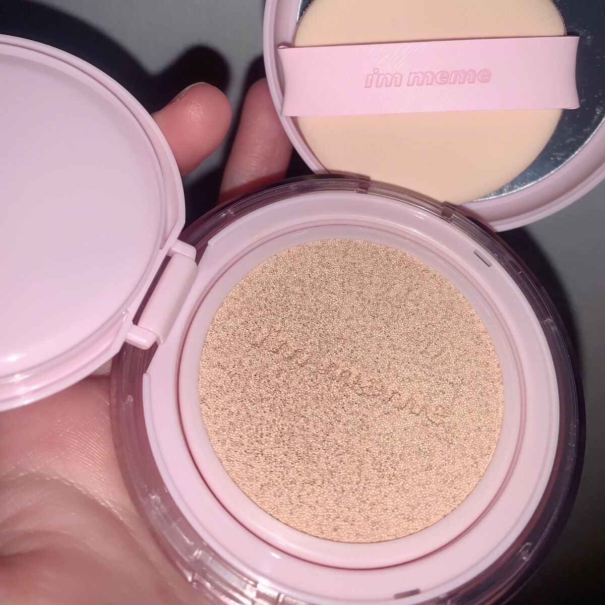 ワンダーベルベットラスティングクッション/i’m meme/クッションファンデーションを使ったクチコミ(2枚目)