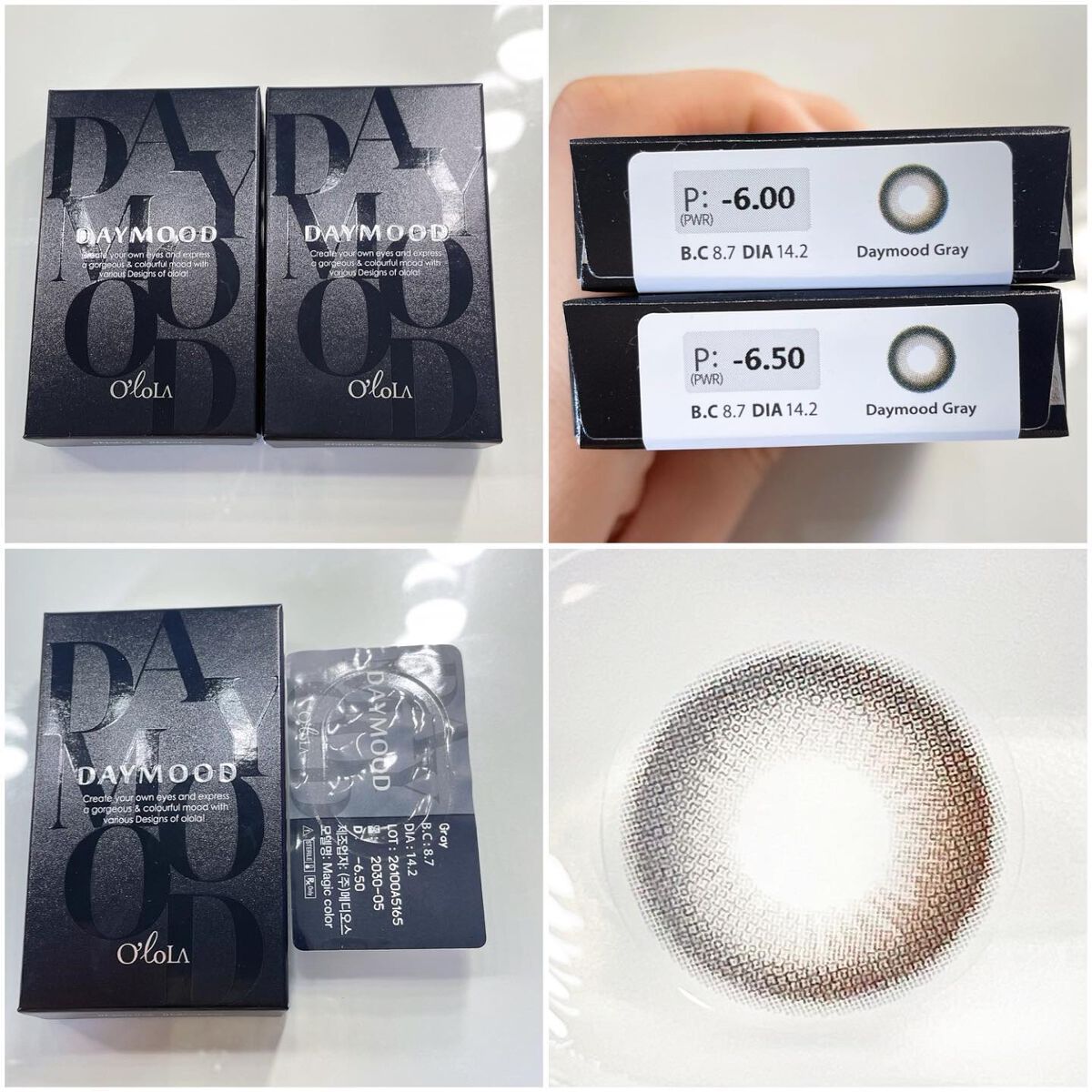 デームードグレーマンスリー (DAYMOOD GRAY monthly)/OLOLA/1ヶ月(1MONTH)カラコンを使ったクチコミ(4枚目)