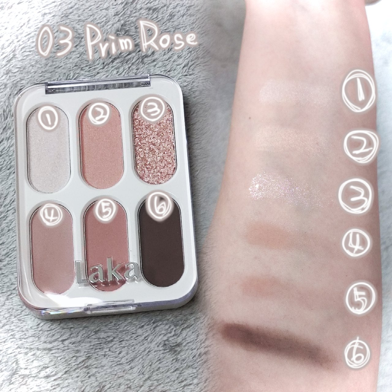 フォーエバー6アイパレット/Laka/アイシャドウパレットを使ったクチコミ（2枚目）