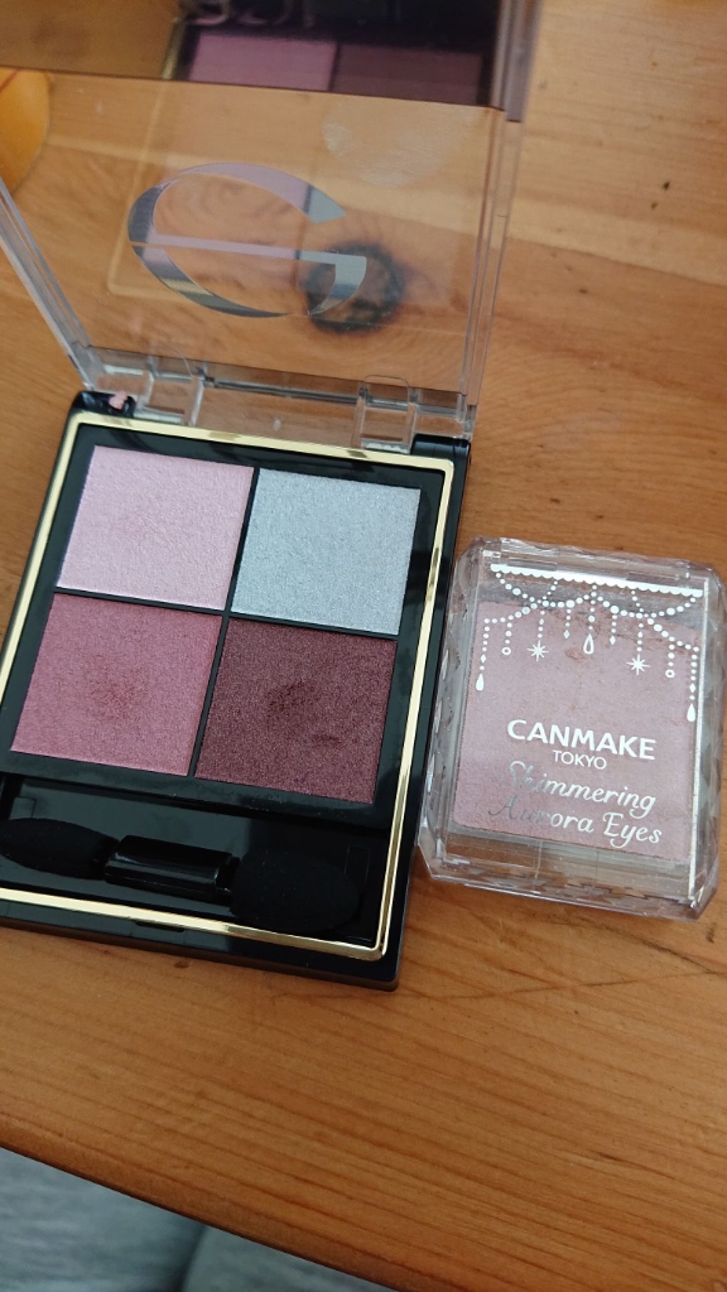 シマリングオーロラアイズ/キャンメイク/単色アイシャドウを使ったクチコミ（1枚目）