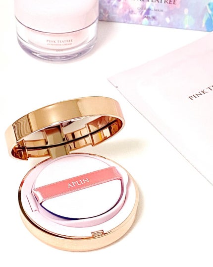 ピンクティーツリーカバークッション/APLIN/クッションファンデーションを使ったクチコミ(1枚目)