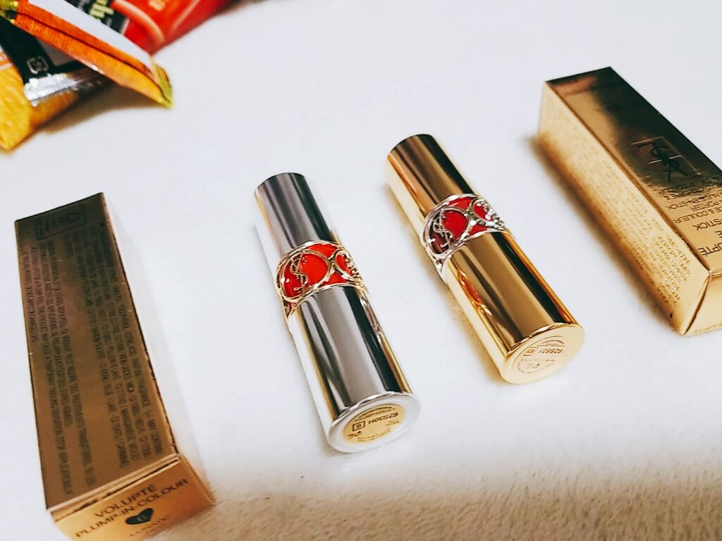 ヴォリュプテ プランプインカラー/YVES SAINT LAURENT BEAUTE/口紅を使ったクチコミ（1枚目）