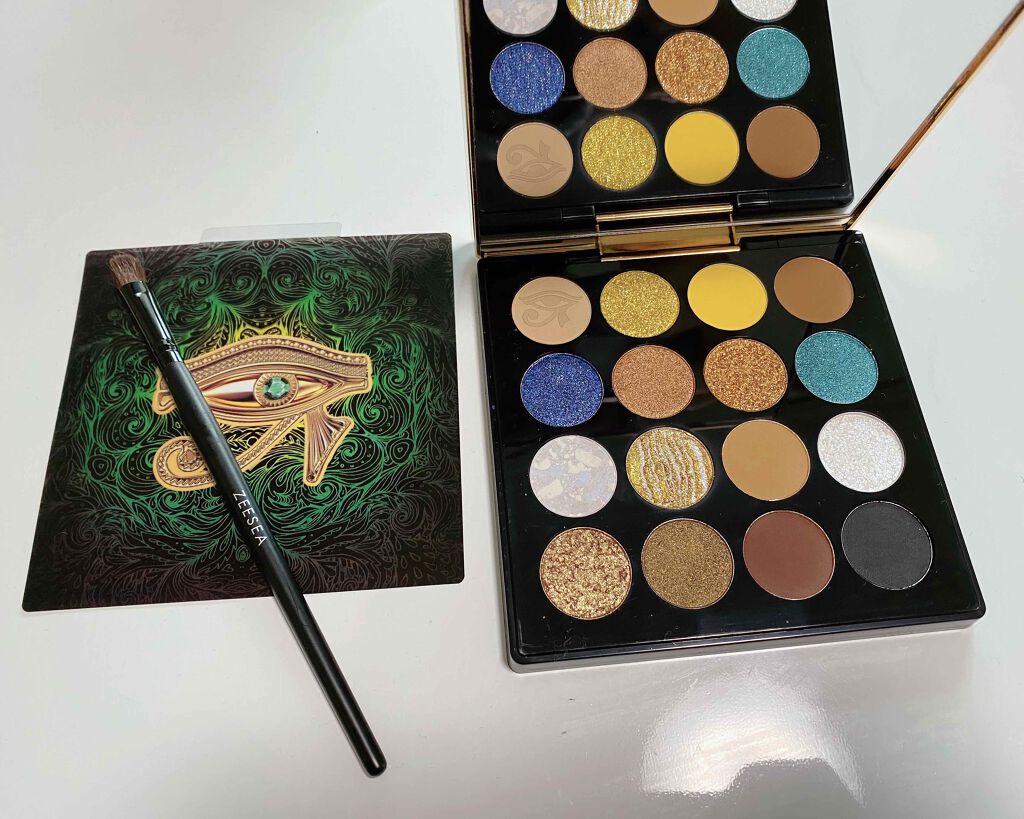 大英博物館 エジプトシリーズ アイシャドウパレット/ZEESEA/アイシャドウパレットを使ったクチコミ（2枚目）