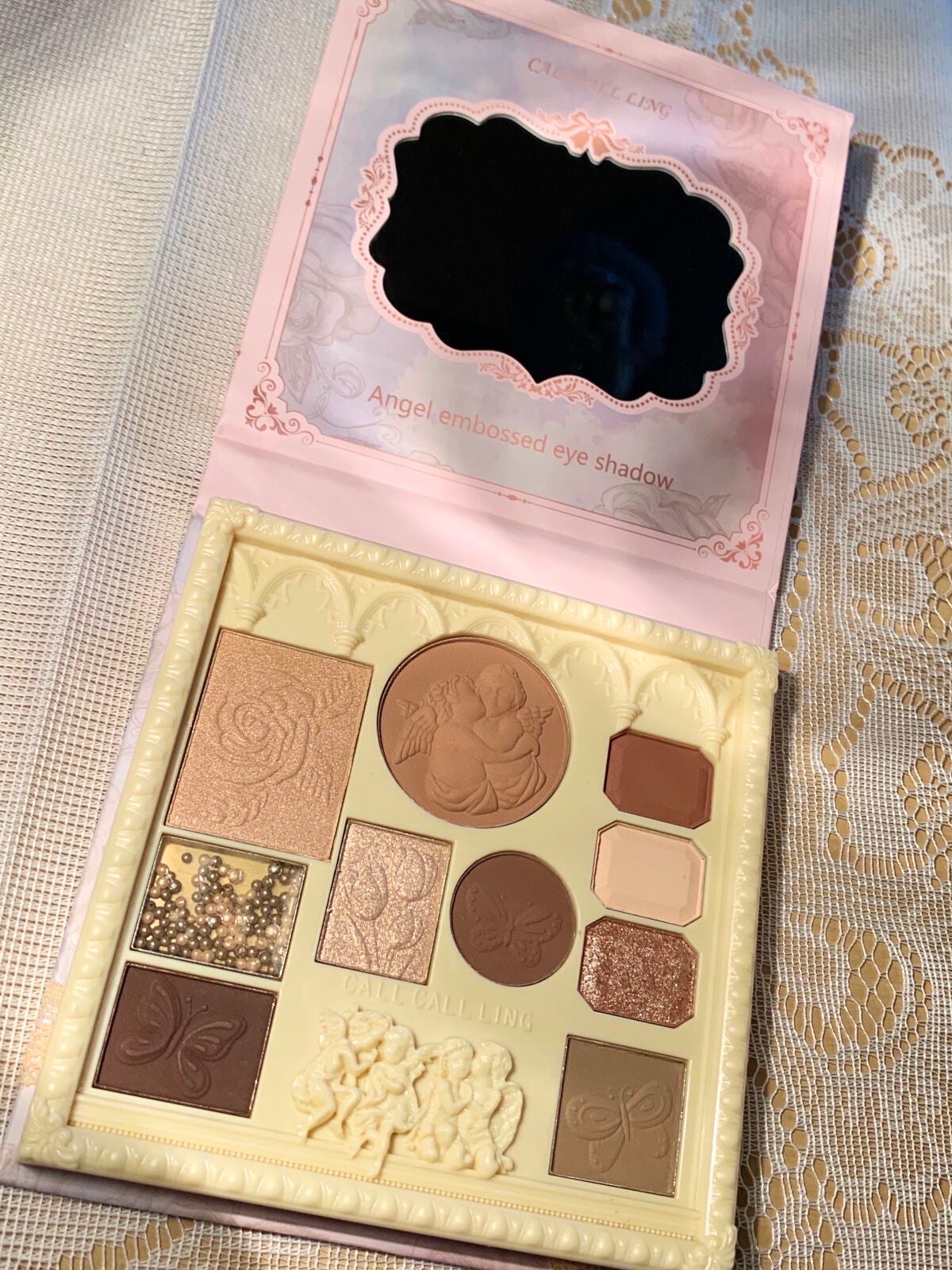 2way アイシャドウ チークパレット 天使のアイシャドー/CALL CALL LING/アイシャドウパレットを使ったクチコミ(3枚目)