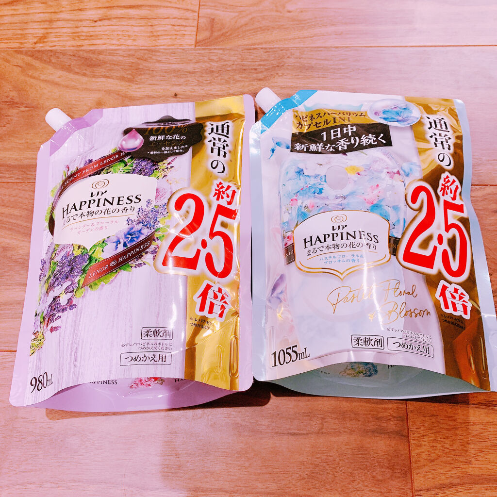 レノアハピネス パステルフローラル＆ブロッサムの香り/レノア/柔軟剤を使ったクチコミ（1枚目）