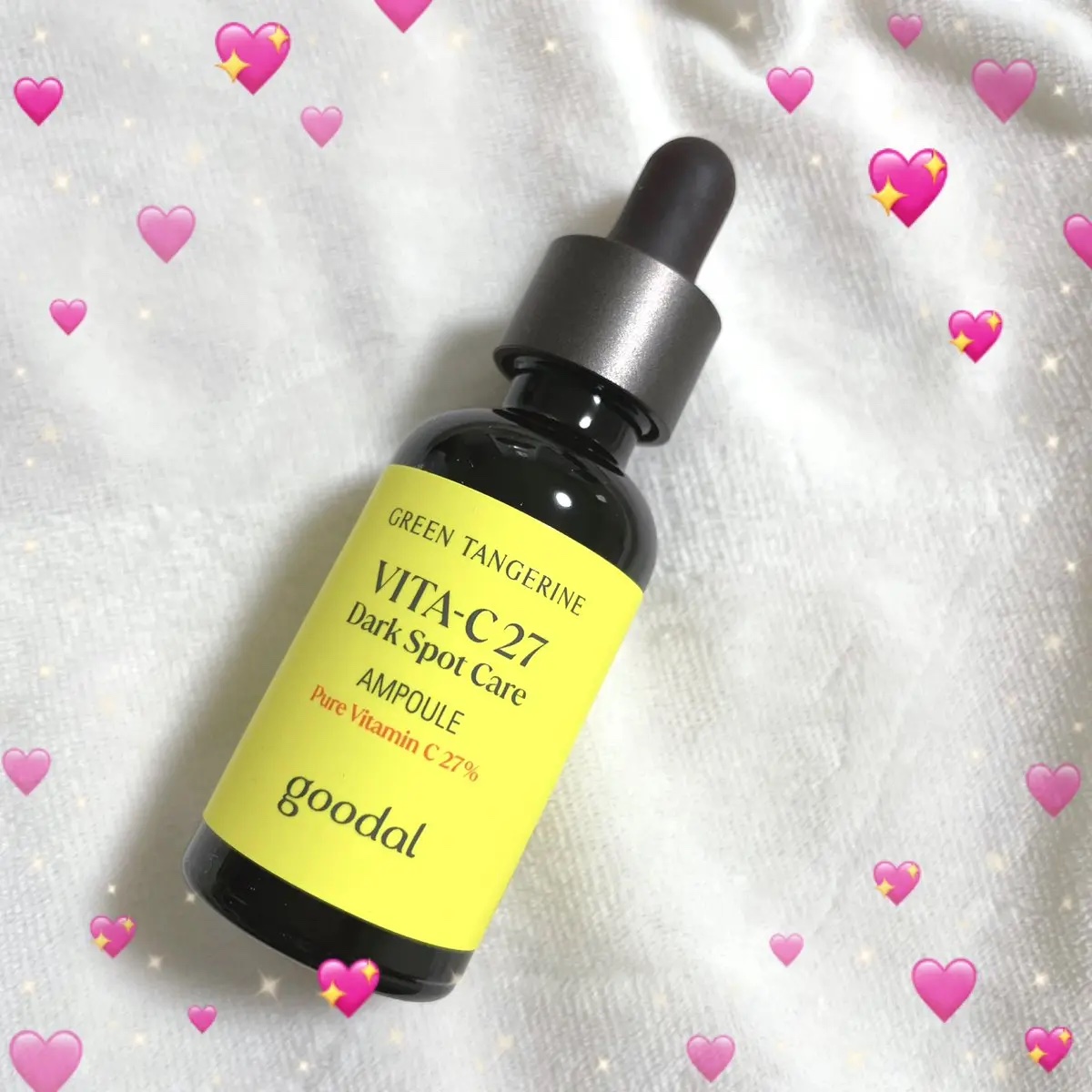 グリーンタンジェリンビタC27ダークスポットケアアンプル/goodal/美容液を使ったクチコミ（1枚目）