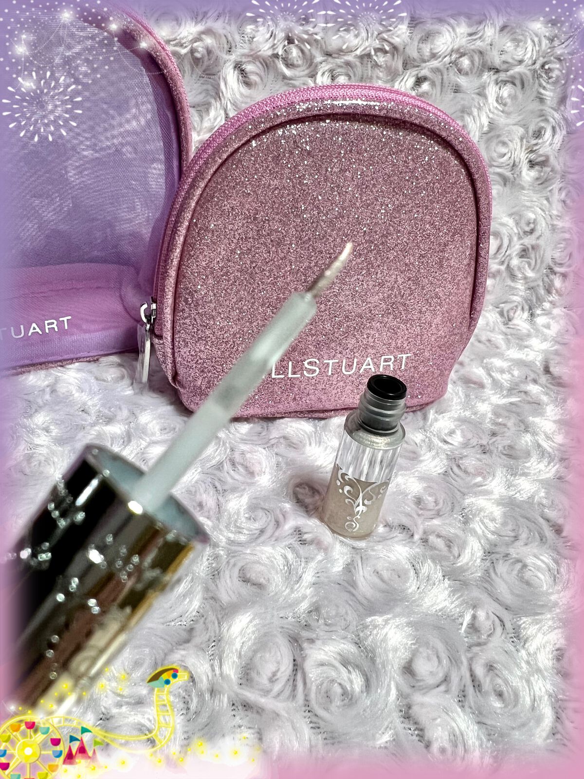 ジルスチュアート　アイダイヤモンド グリマー  05 sunset dazzle(限定色)/JILL STUART/グリッターを使ったクチコミ（1枚目）