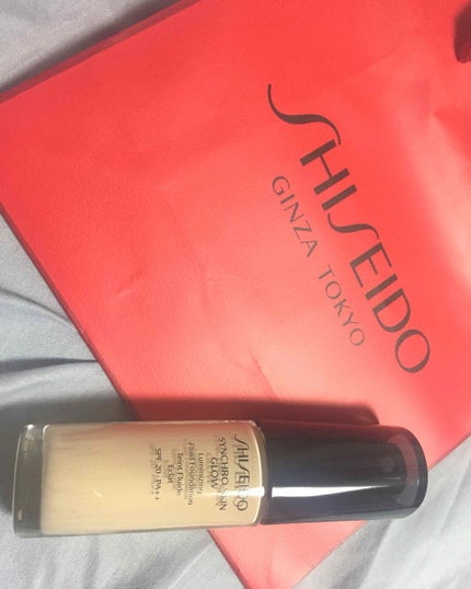 シンクロスキン グロー ルミナイジング フリュイドファンデーション/SHISEIDO/リキッドファンデーションを使ったクチコミ(1枚目)
