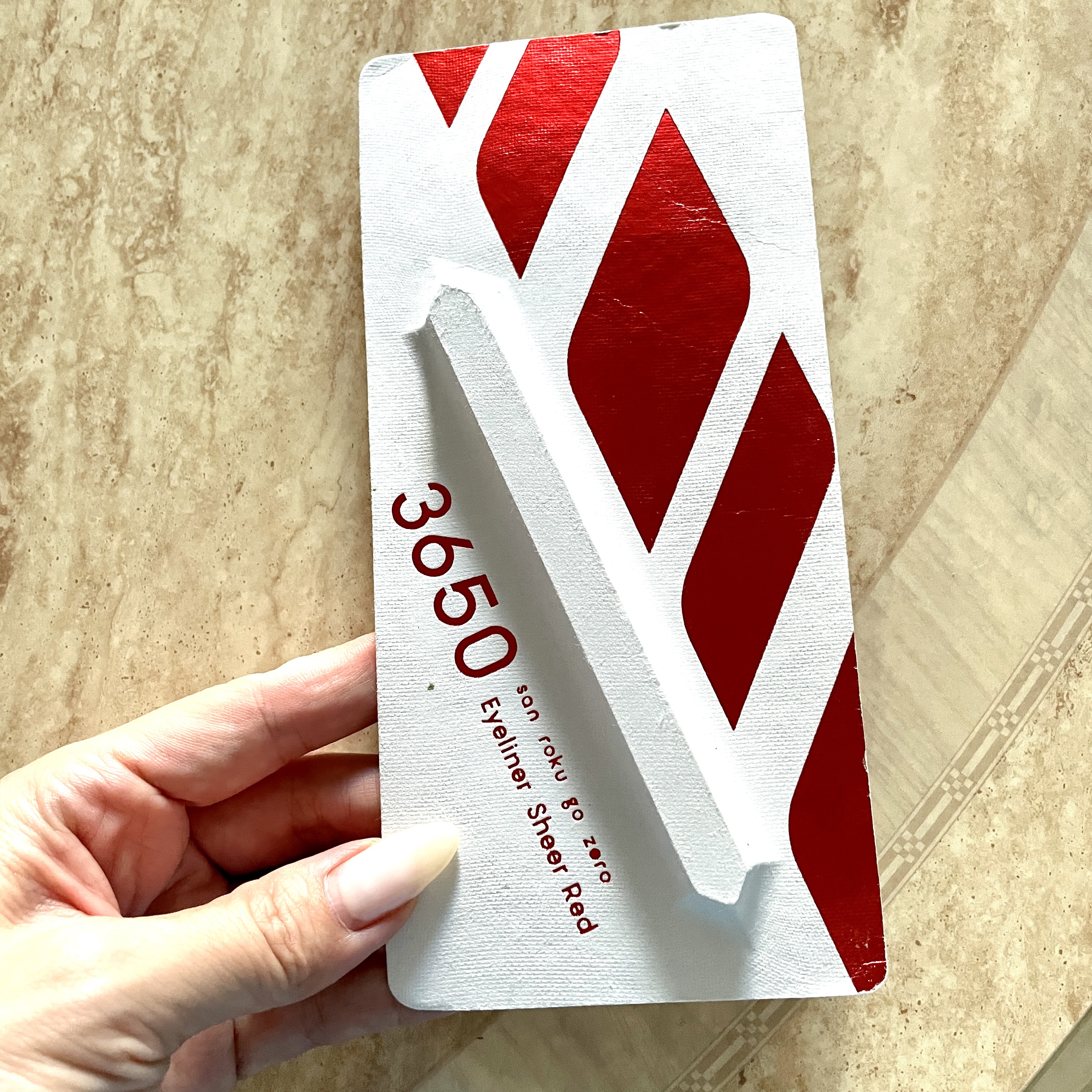 リキッドアイライナー  シアーレッド(Sheer Red)/3650/リキッドアイライナーを使ったクチコミ（1枚目）