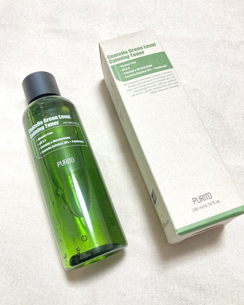 センテラグリーンレベルカーミングトナー/PURITO/化粧水を使ったクチコミ(1枚目)