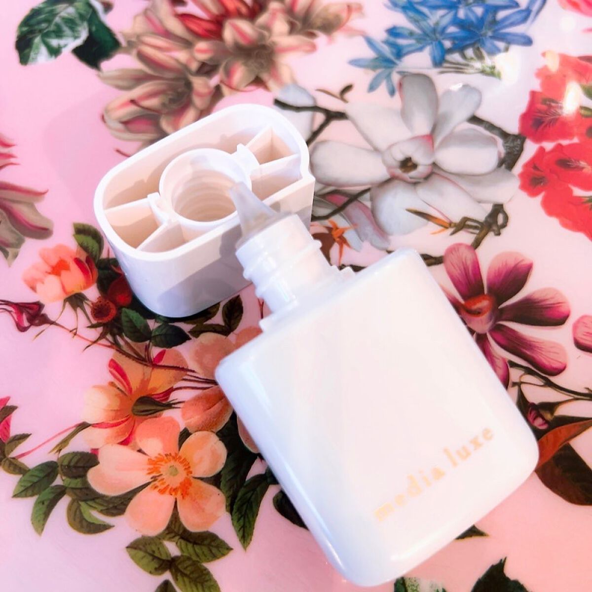 リキッドファンデーション 03 やや濃いめ/media luxe/リキッドファンデーションを使ったクチコミ（3枚目）