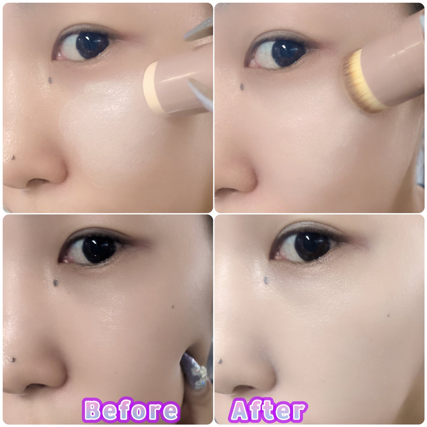 ヴィーガンナチュラルカバースティックファンデーション/DERMASHARE/その他ファンデーションを使ったクチコミ(5枚目)