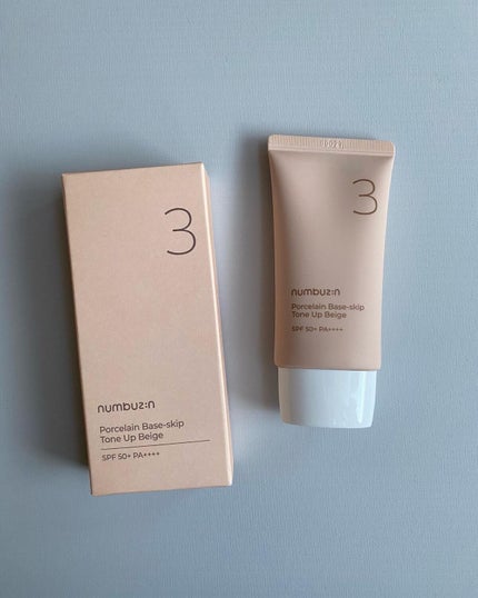 3番 ノーファンデ陶器肌トーンアップクリーム/numbuzin/化粧下地を使ったクチコミ(1枚目)