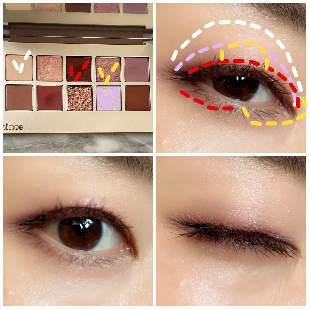ニューデップスアイシャドウパレット/hince/アイシャドウパレットを使ったクチコミ(3枚目)