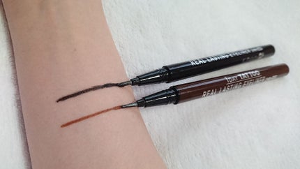 リアルラスティングアイライナー24hWP/K-パレット/リキッドアイライナーを使ったクチコミ(2枚目)