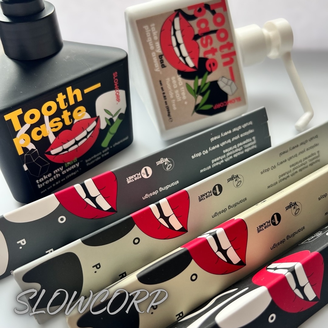 toothpaste tea tree oil + sea salt/SLOWCORP/歯磨き粉を使ったクチコミ（1枚目）