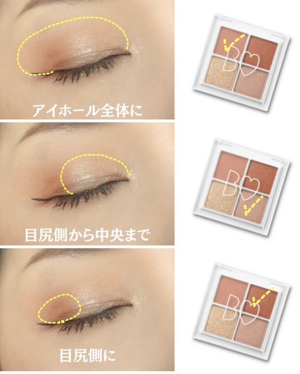 THE アイパレR/b idol/アイシャドウパレットを使ったクチコミ(4枚目)