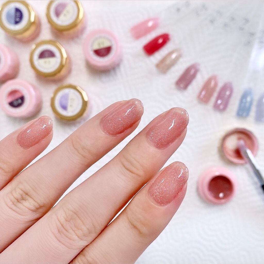 ジェルネイル（ライト対応）/セリア/ジェルネイルを使ったクチコミ（1枚目）