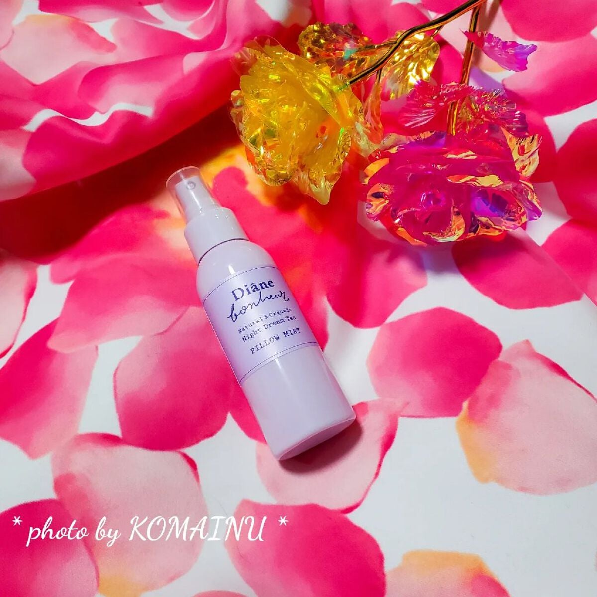 ダイアンボヌール おやすみピローミスト ナイトドリームティーの香り/ダイアン/ファブリックミストを使ったクチコミ(2枚目)