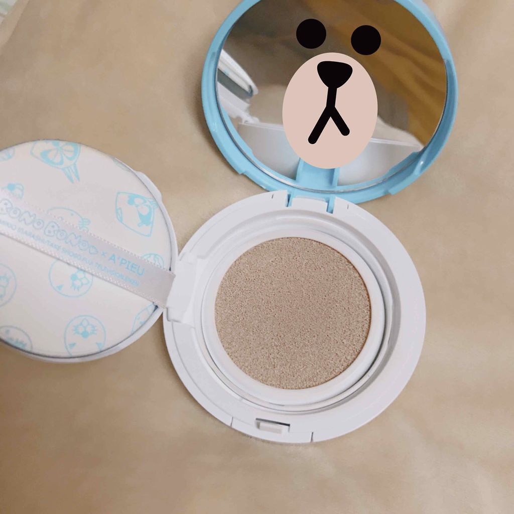 A'PIEU×ぼのぼの エアーフィットクッション/A’pieu/クッションファンデーションを使ったクチコミ（2枚目）