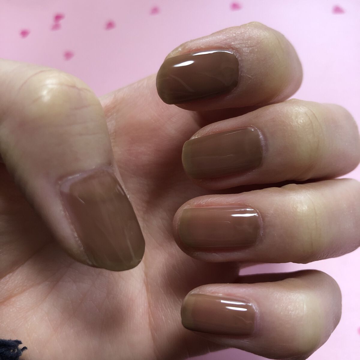 カラフルネイルズ N72 マロングラッセ/キャンメイク/マニキュアを使ったクチコミ（2枚目）