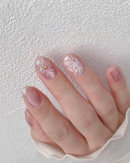 aiainail_@セルフネイル on LIPS 「【絶対目を惹くマグネットネイル💅🏻】ネイル工房公認クリエイ..」(5枚目)