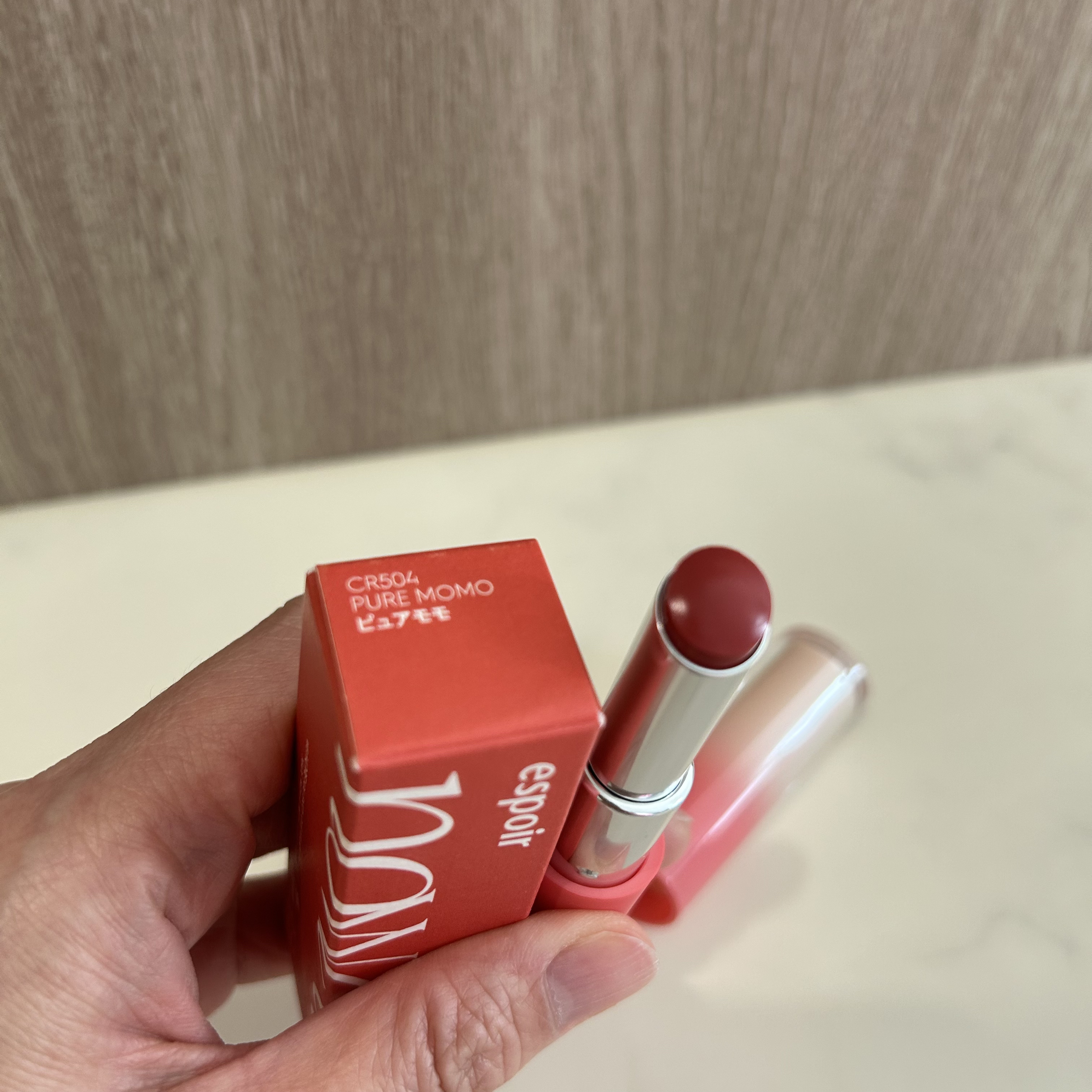 ノーウェアリップスティック バーミンググロー/espoir/口紅を使ったクチコミ（2枚目）