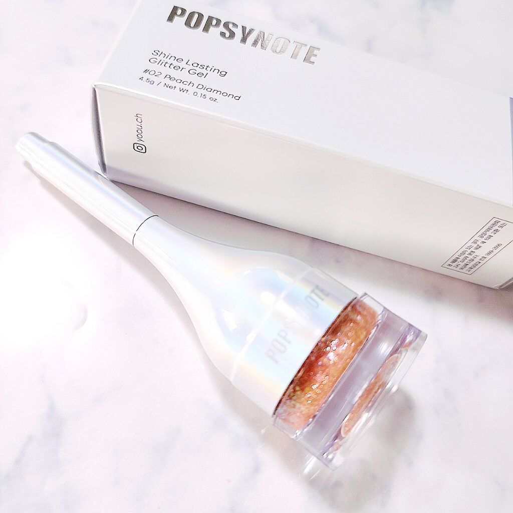 シャイラスティンググリッタージェル/POPSY NOTE/グリッターを使ったクチコミ（2枚目）