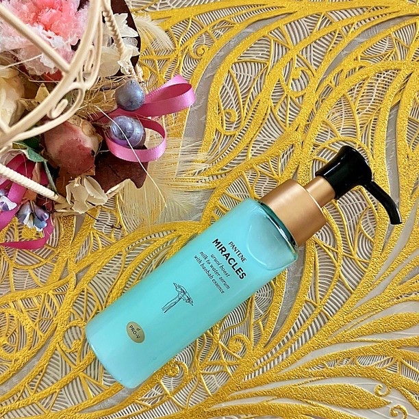 ミラクルズ うるおいブーストミルクウォーターセラム/パンテーン/アウトバストリートメントを使ったクチコミ（1枚目）