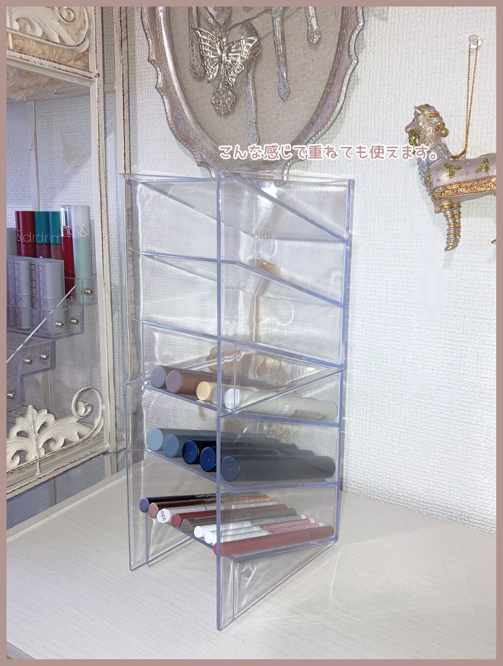 小物ラック(透明)/DAISO/その他を使ったクチコミ(5枚目)