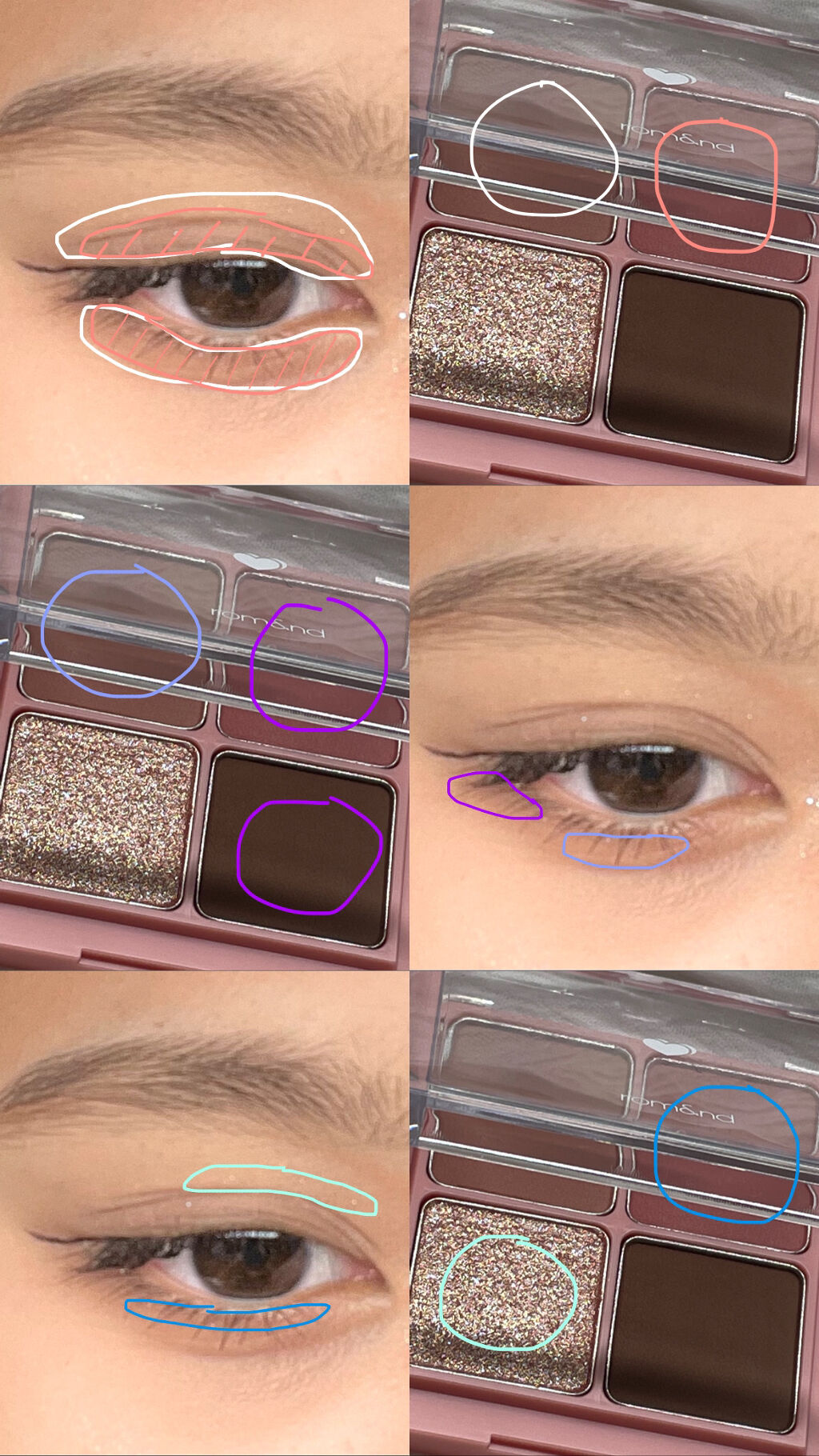 ベターザンアイズ/rom&nd/アイシャドウパレットを使ったクチコミ（2枚目）