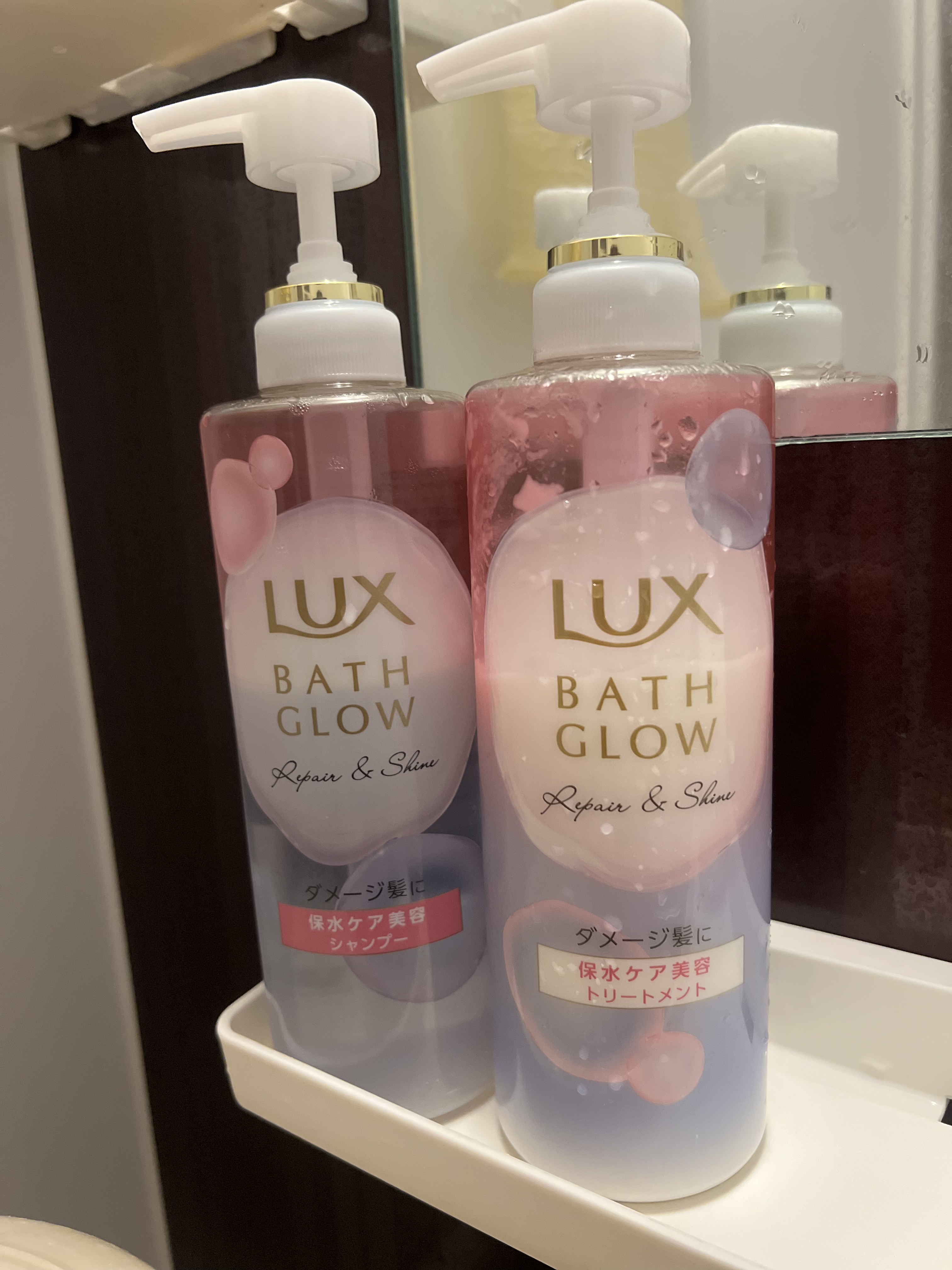 バスグロウ リペア&シャイン シャンプー／トリートメント/LUX/シャンプー・コンディショナーを使ったクチコミ（2枚目）