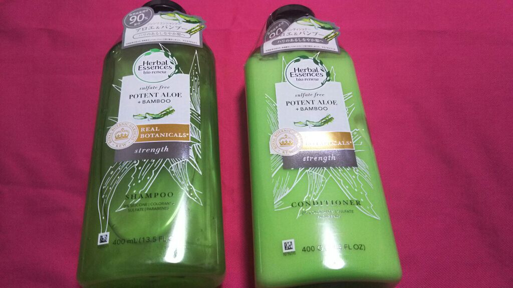 ビオリニュー アロエ＆バンブー シャンプー／コンディショナー/ハーバルエッセンス/市販シャンプーを使ったクチコミ（1枚目）