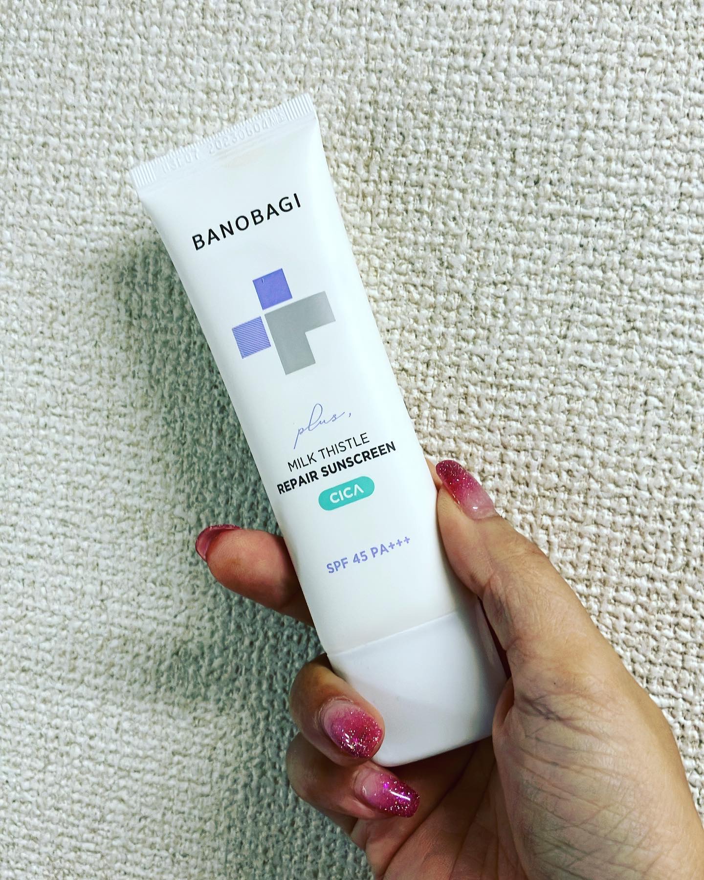 ミルクシスルリペアシカサンスクリーンプラス/BANOBAGI/日焼け止めミルクを使ったクチコミ（2枚目）